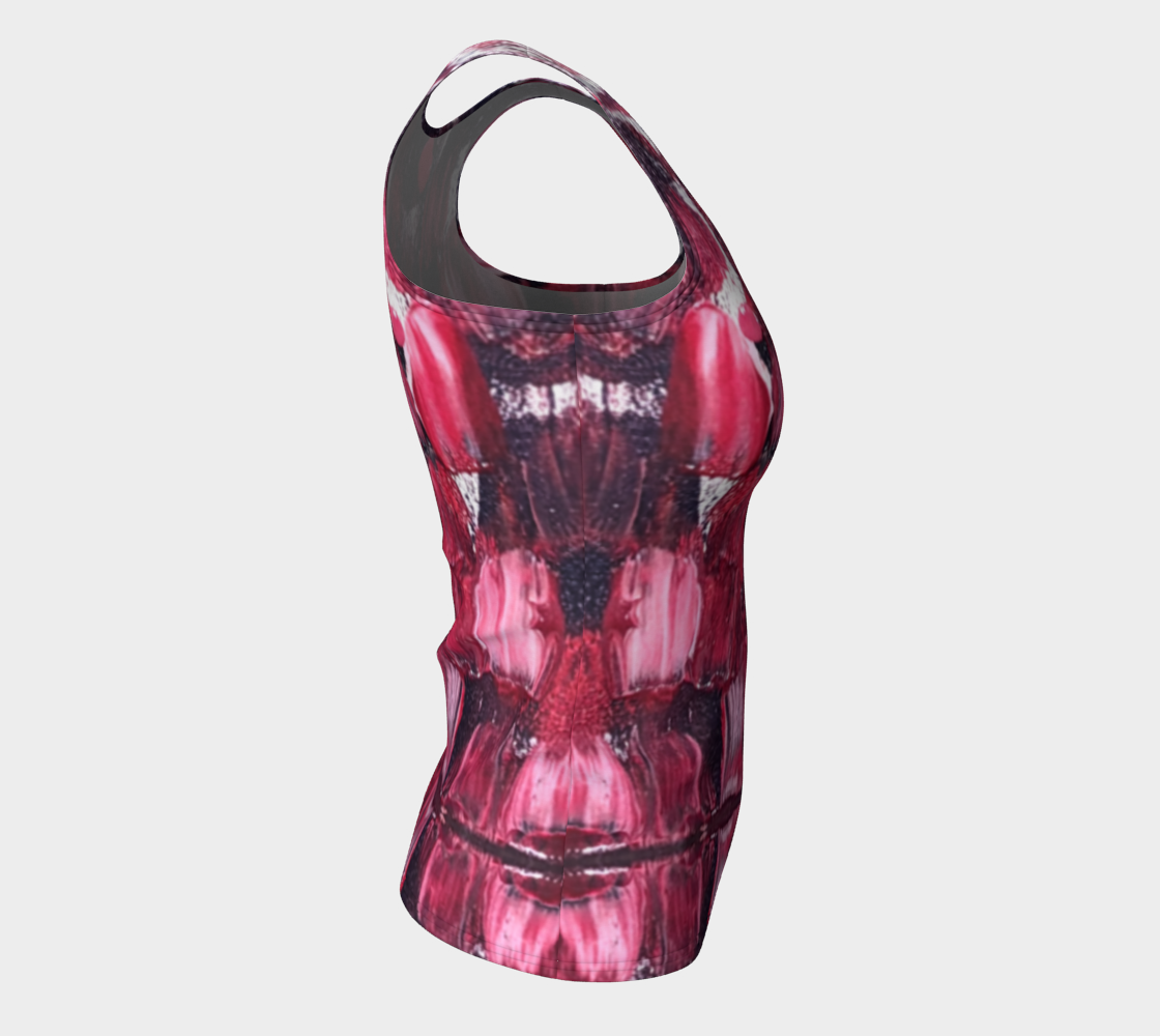 Pink Tulips Tank Top (Long)