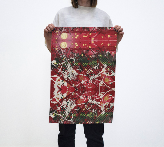 "Winter Trails" Tea Towel