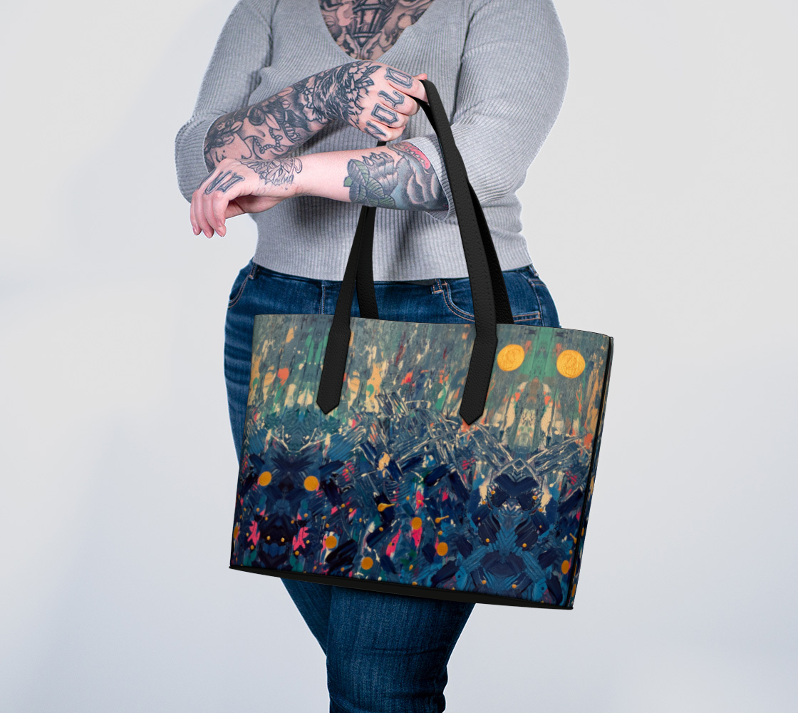 "Blue Mountain" Vegan Leather Tote