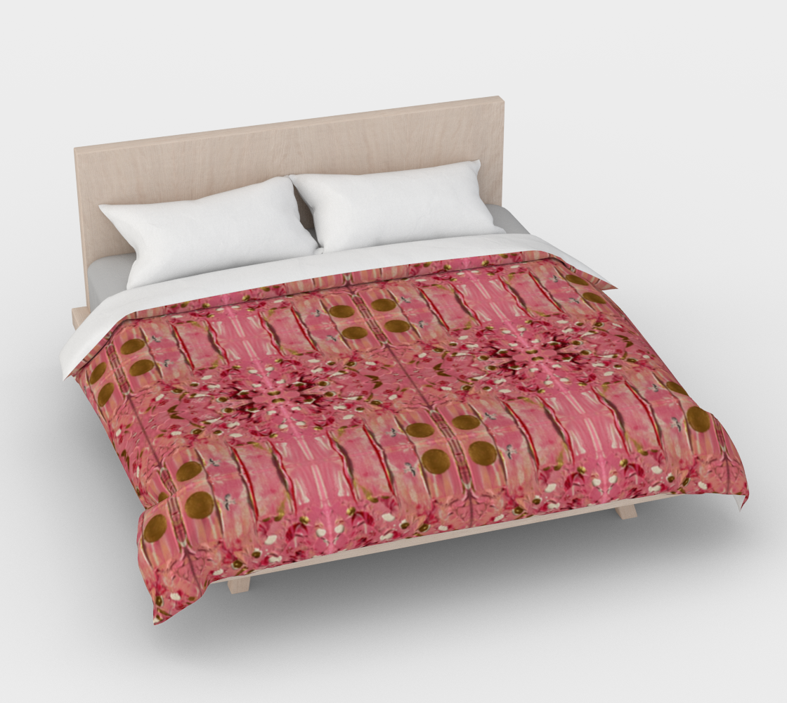 ”Gratitude” Duvet Cover #2 (Pink, Gold)