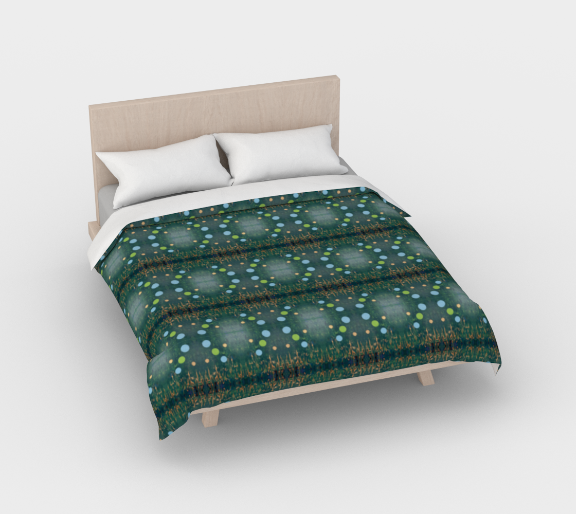 ”Northern Lights” Duvet Cover #2 (Green, Blue)