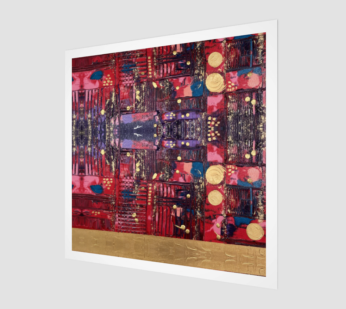 "Longing for Peace Patchwork" Art Print
