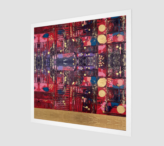 "Longing for Peace Patchwork" Art Print