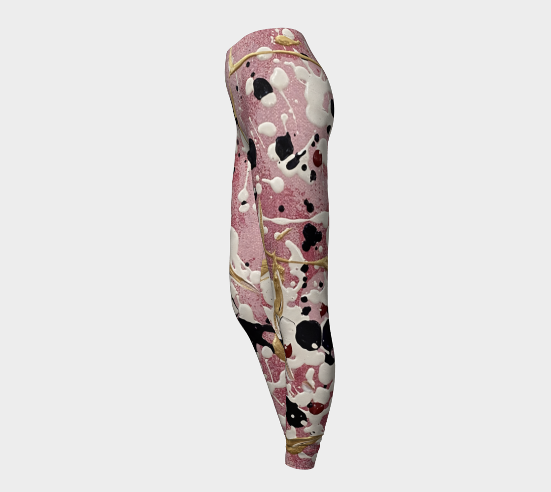 "Cherry Blossoms" Leggings (Pink, White, Purple)