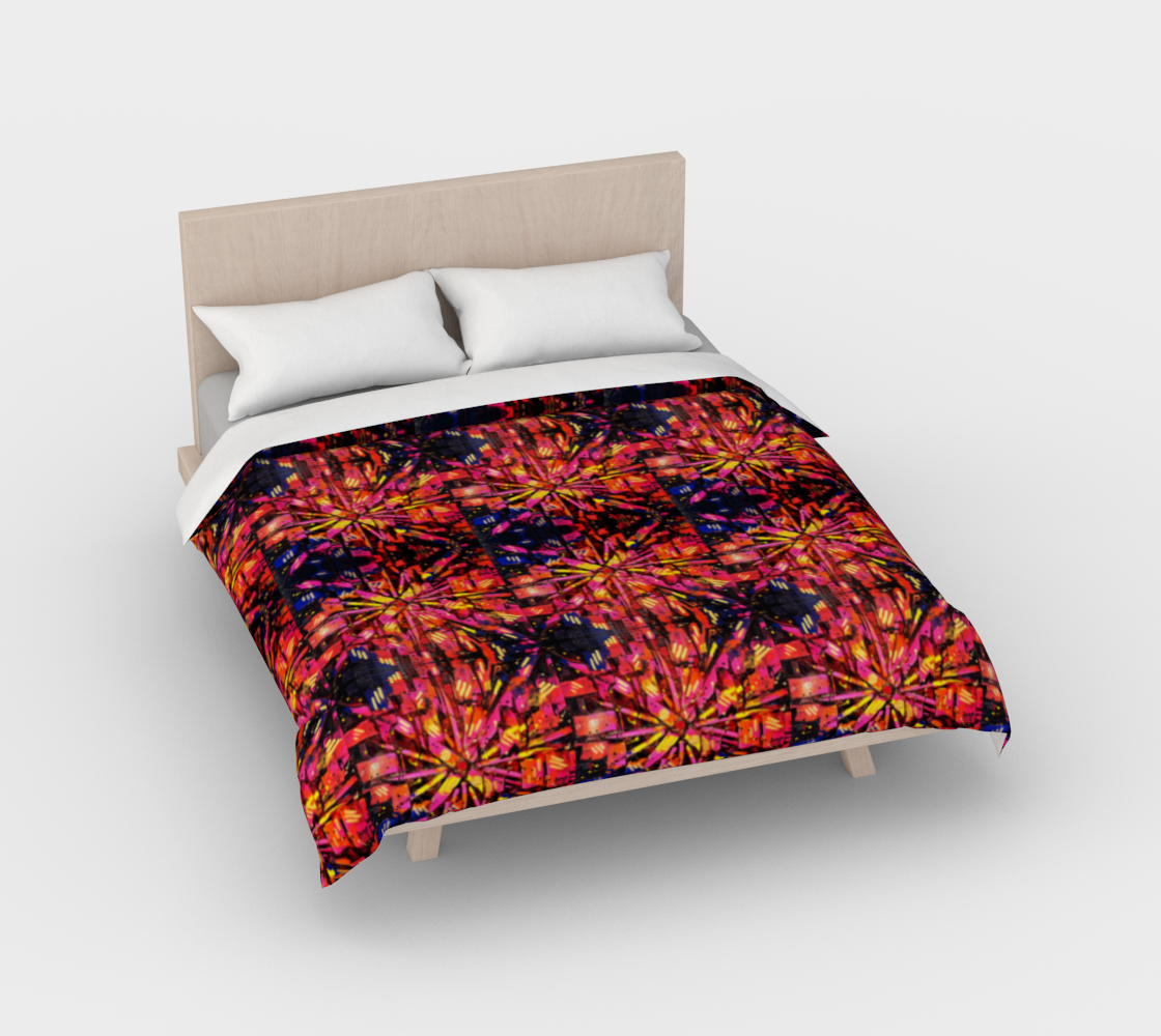 “Mercy” Duvet Cover #2 (Orange, Pink, Purple)