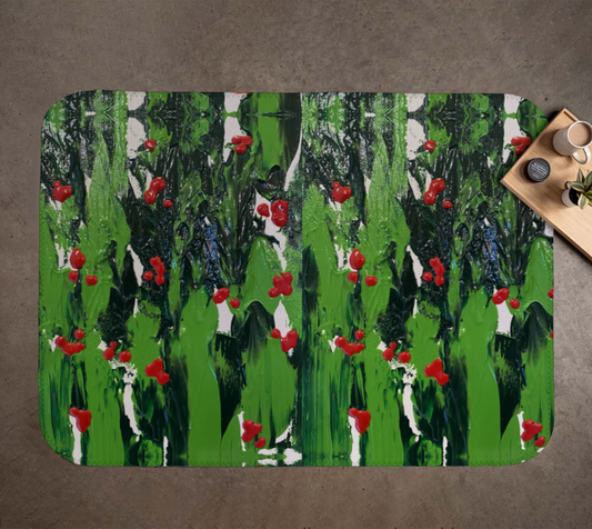 "Holly and Ivy" Blanket  (Red, Green)