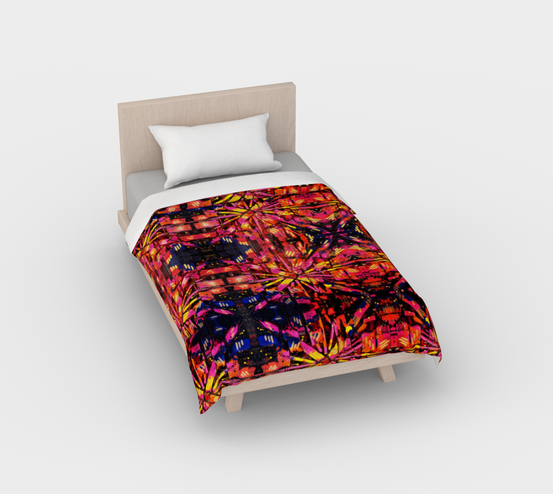 “Mercy” Duvet Cover (Orange, Pink, Purple)