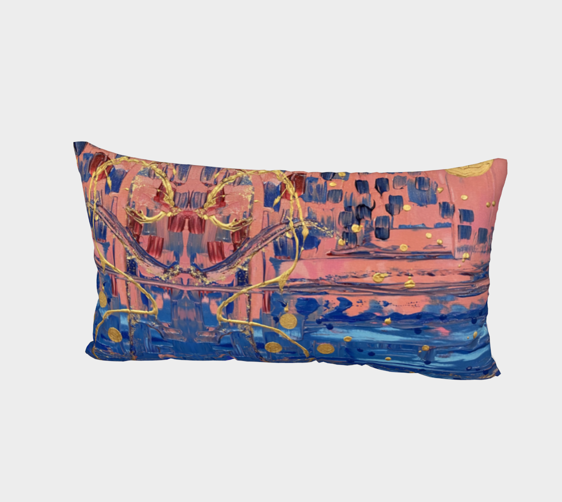 "Sophia" Bed Pillow Sham  (Pink, Blue)