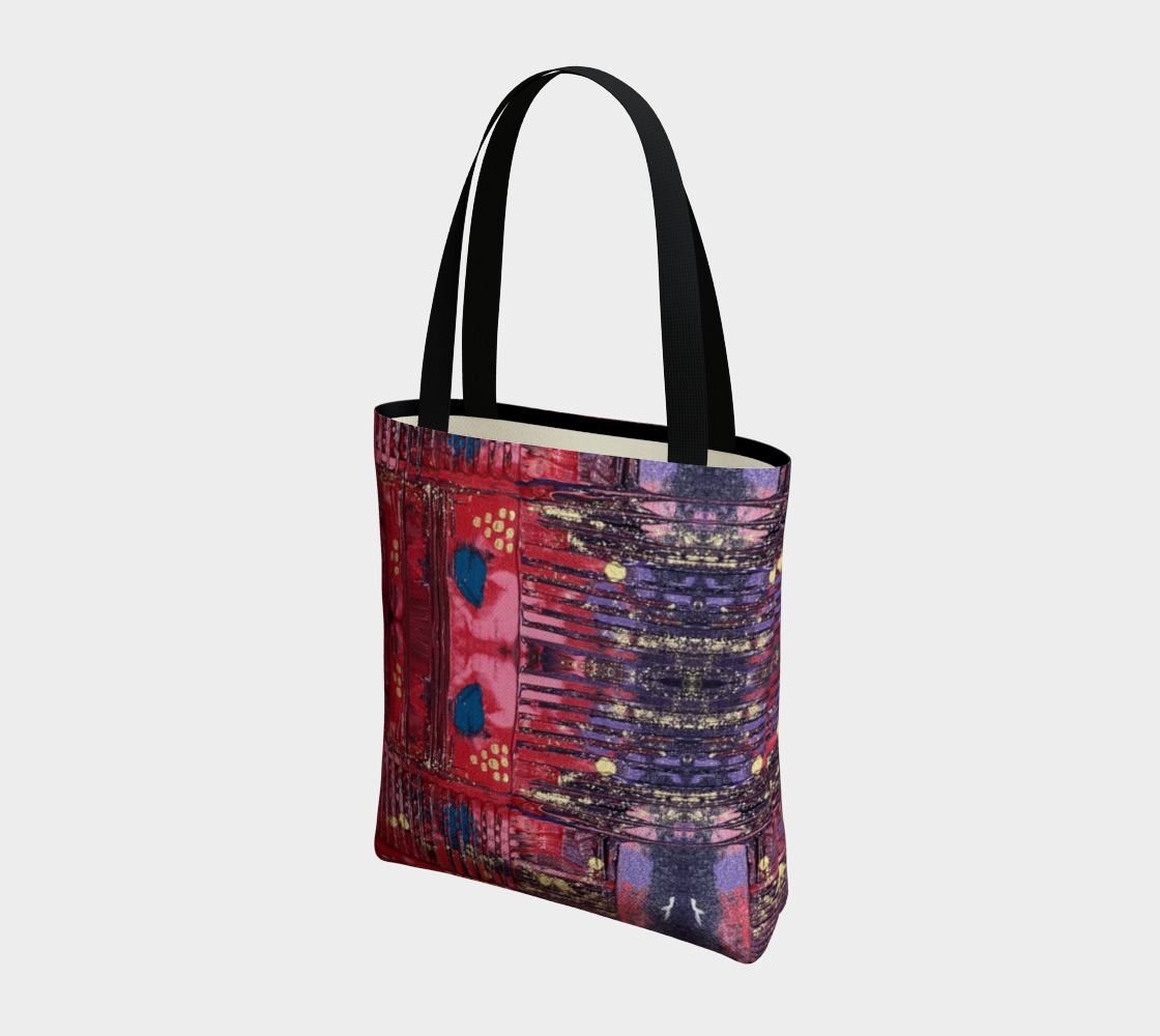 "Longing for Peace" Tote (Red, Purple, Pink)