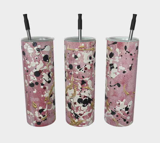 "Cherry Blossoms" Tumbler (Pink, White, Purple)