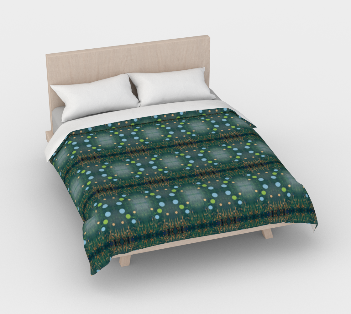 ”Northern Lights” Duvet Cover #2 (Green, Blue)