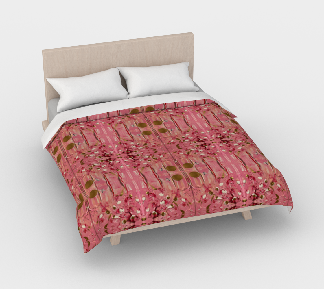 ”Gratitude” Duvet Cover #2 (Pink, Gold)