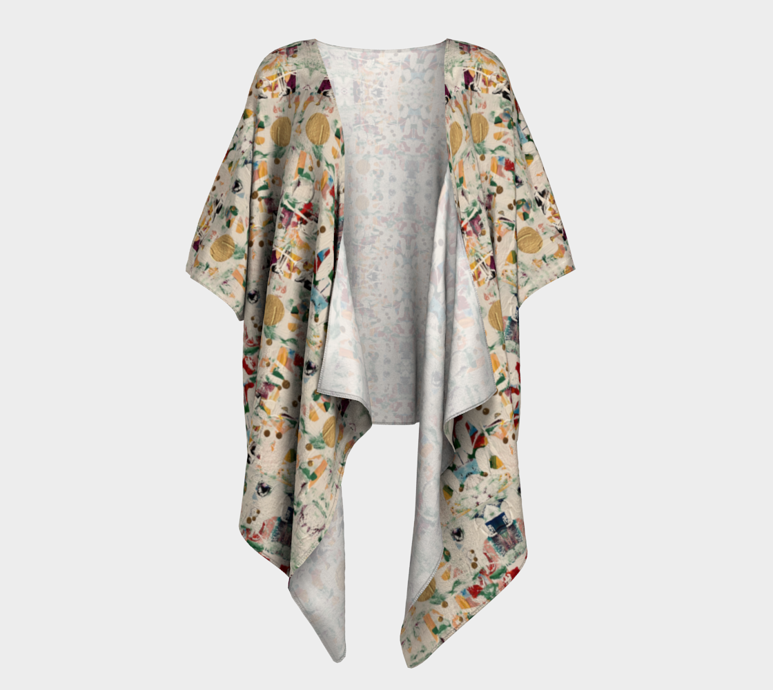 "Colours of Ice" Draped Short Robe (Multi)