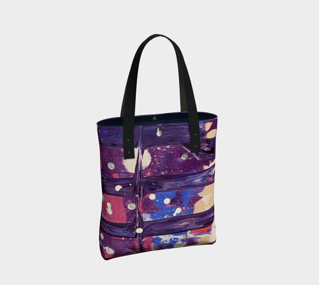 "1972"" Tote (Purple, Pink, Blue)