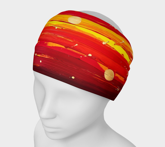 "View From the Red Planet" Headband (Red, Yellow, Purple)