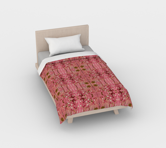 ”Gratitude” Duvet Cover #2 (Pink, Gold)