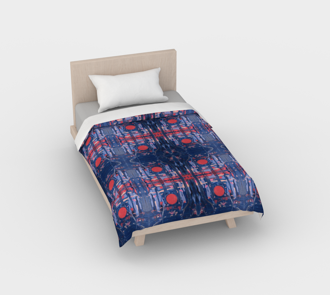 "Joy" Duvet Cover (Blue, Pink)