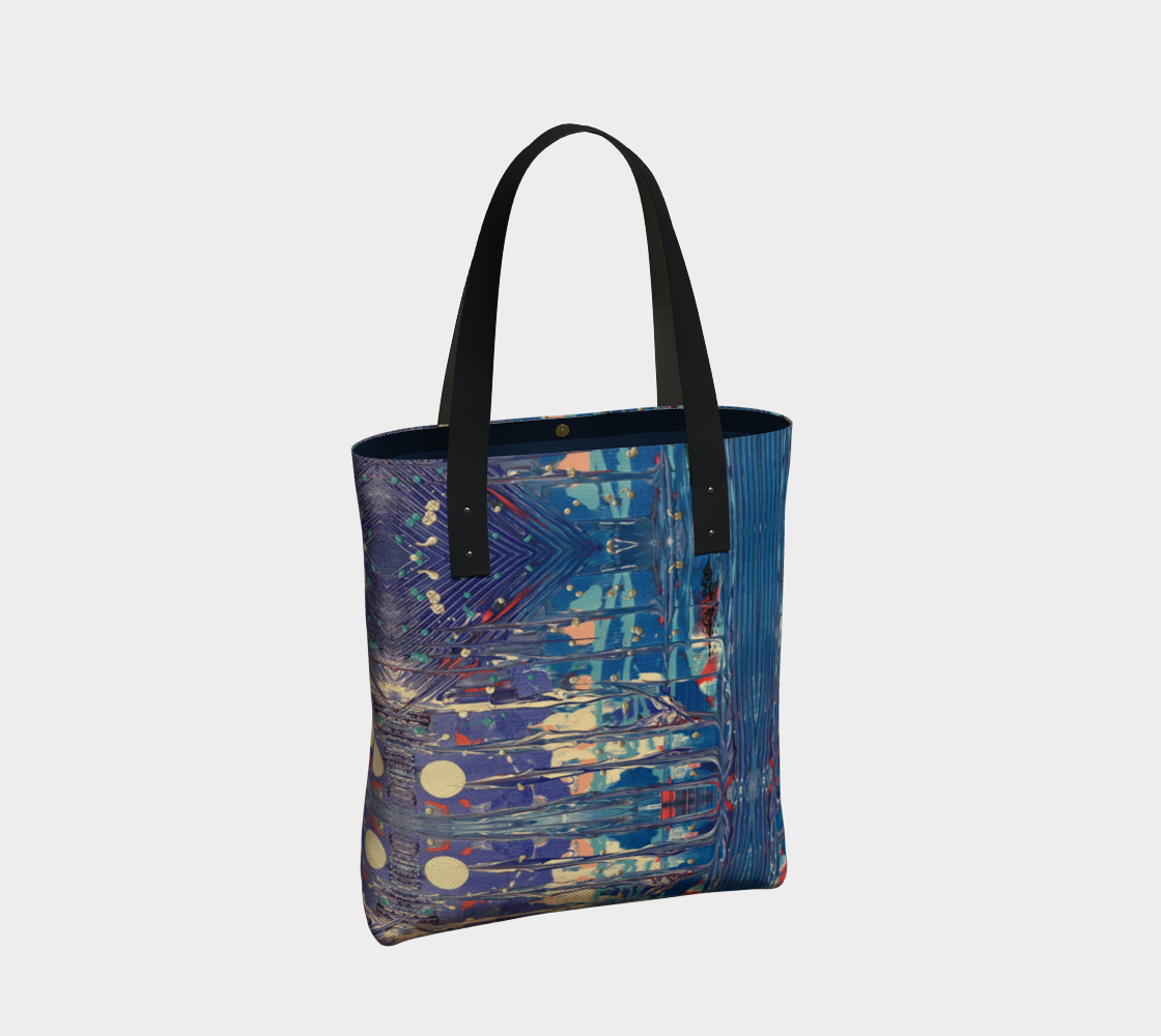 "Pacific Sky" Tote (Blue, Grey, Pink)