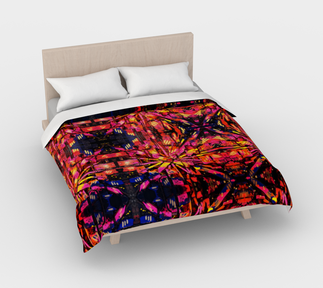 “Mercy” Duvet Cover (Orange, Pink, Purple)