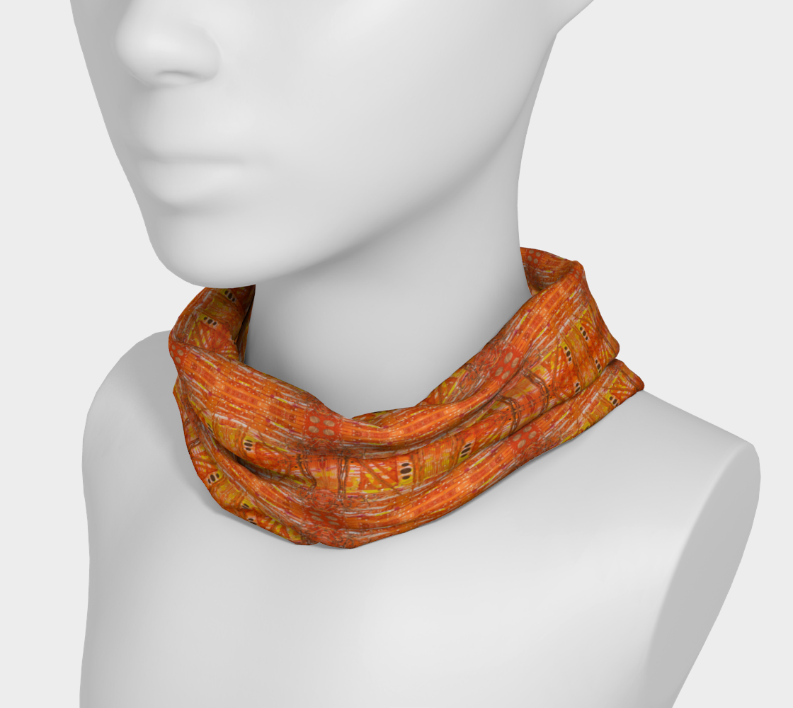 "1971" Headband #3 (Orange, Gold)