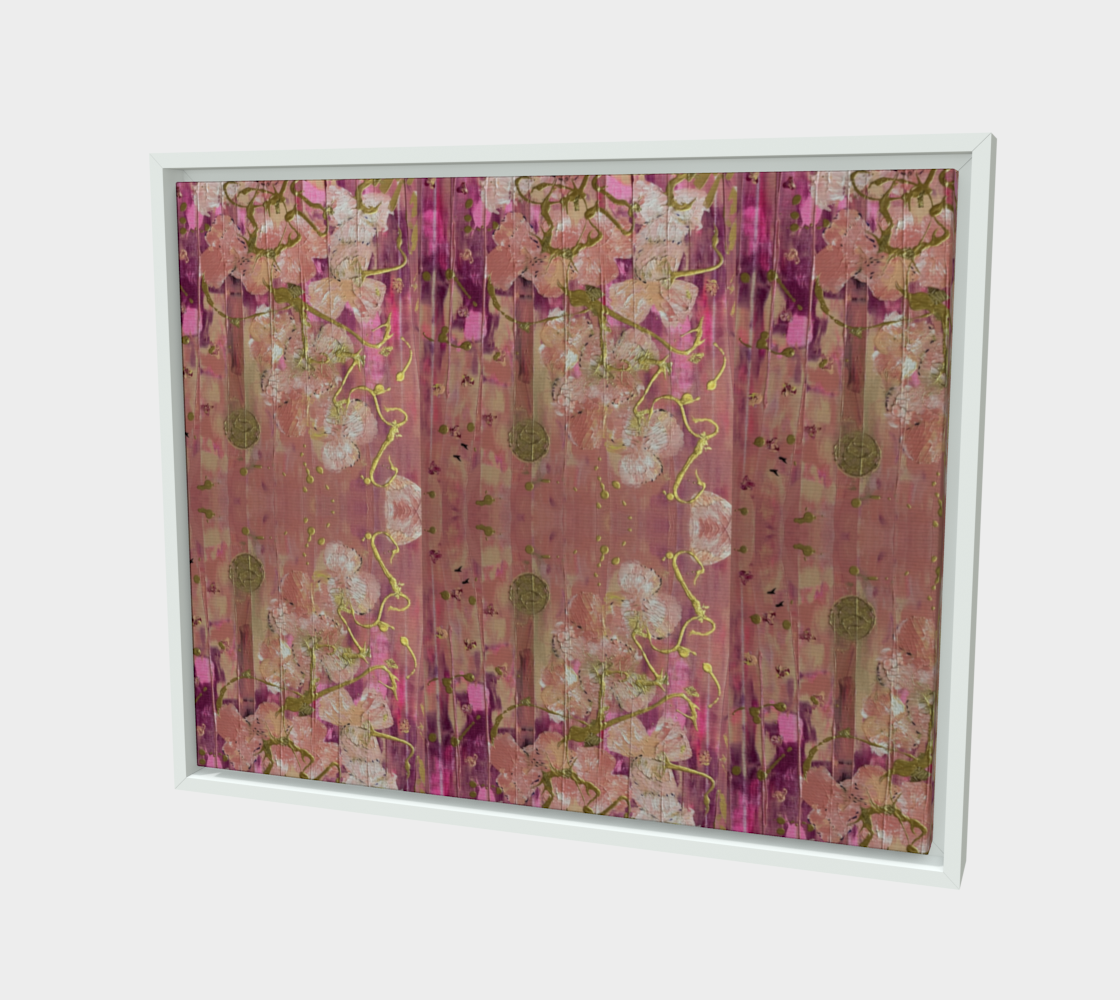 "Seeding Hope" Canvas 20"x16" (Pink, Gold)