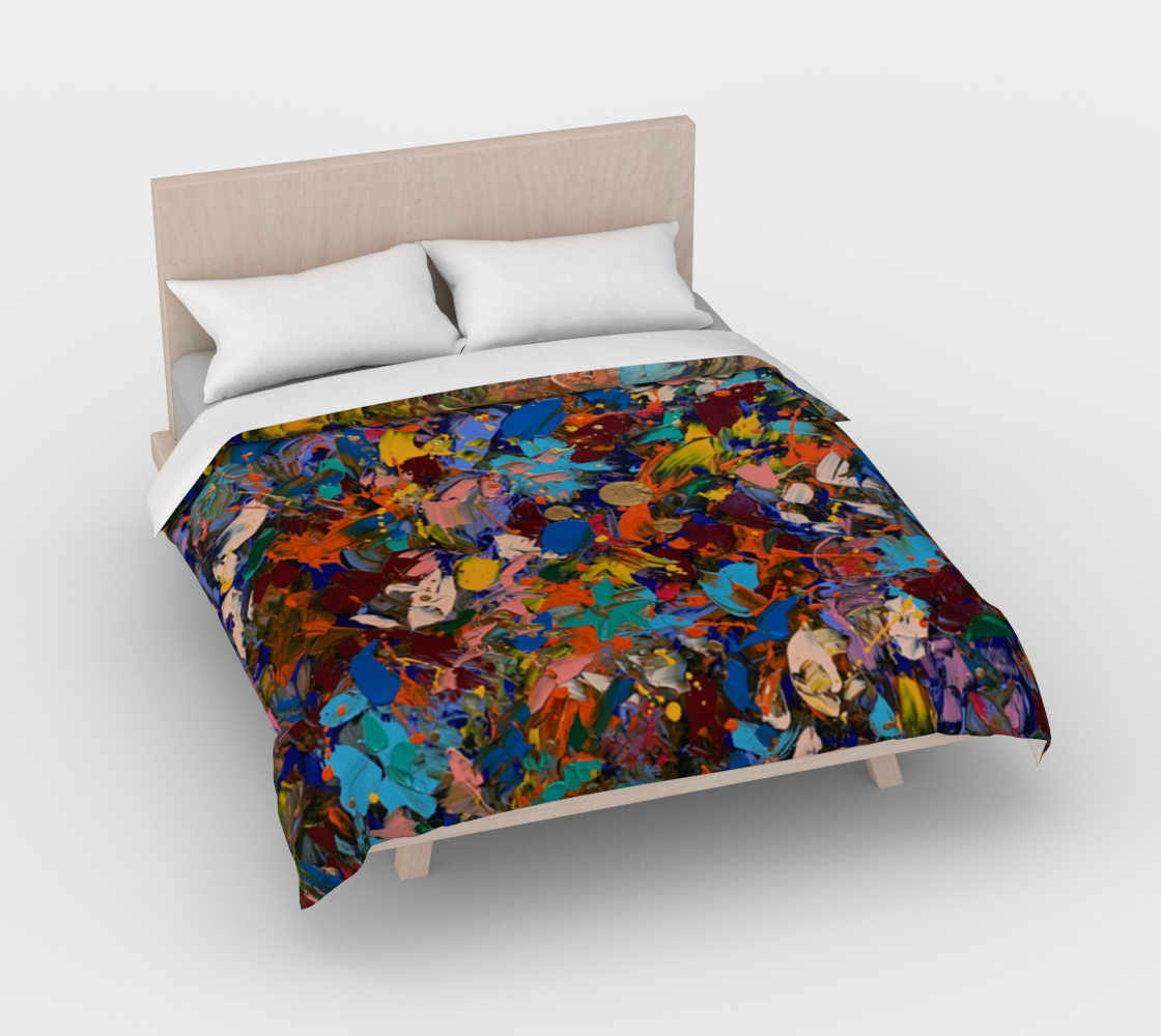 "Crazy for You" Duvet Cover (Multi)