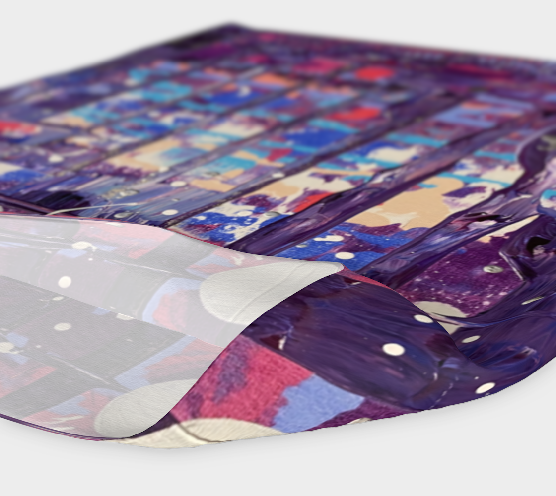 "1972" Headband #2 (Purple, Pink)