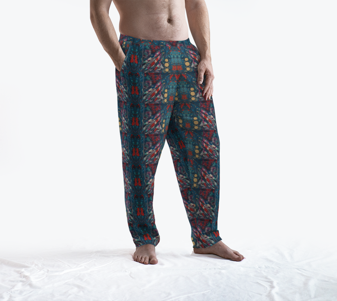 "Awakening" Lounge Pants  (Turquoise, Red)