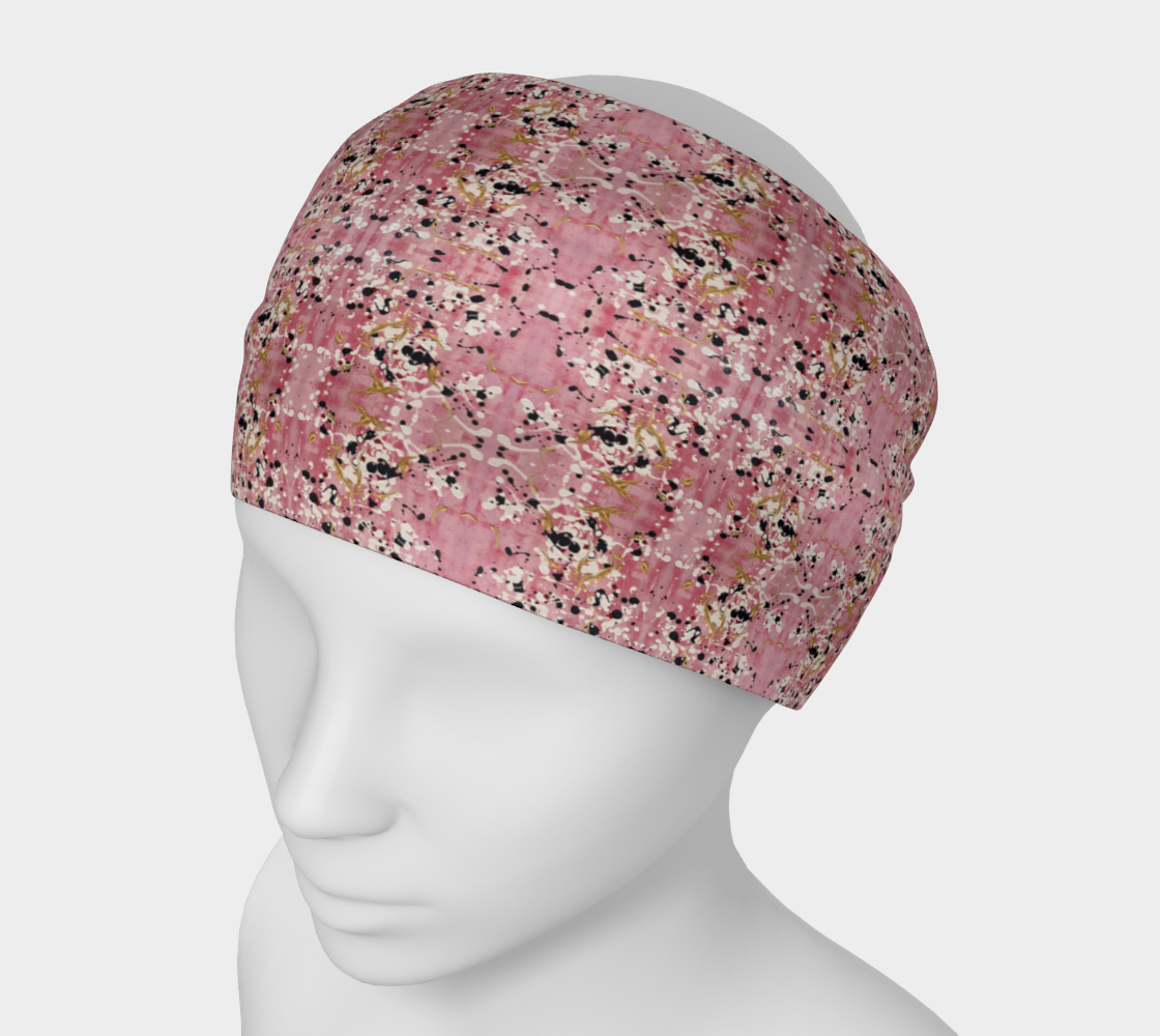 "Cherry Blossoms" Headband #3 (Pink, White)
