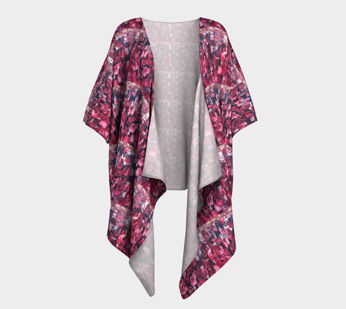 Pink Tulips Elegant Shrug