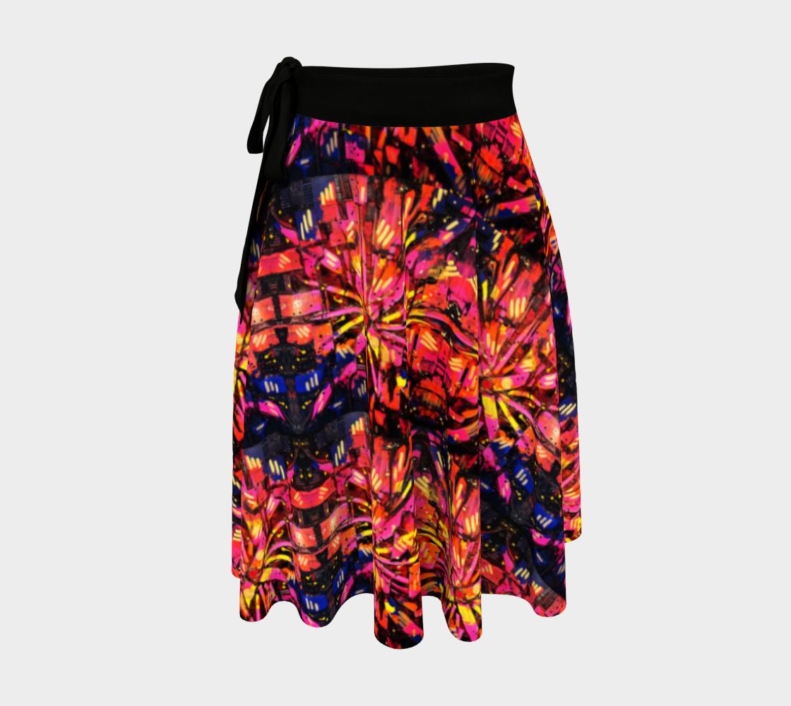 "Mercy" Wrap Skirt (Orange, Pink, Purple)