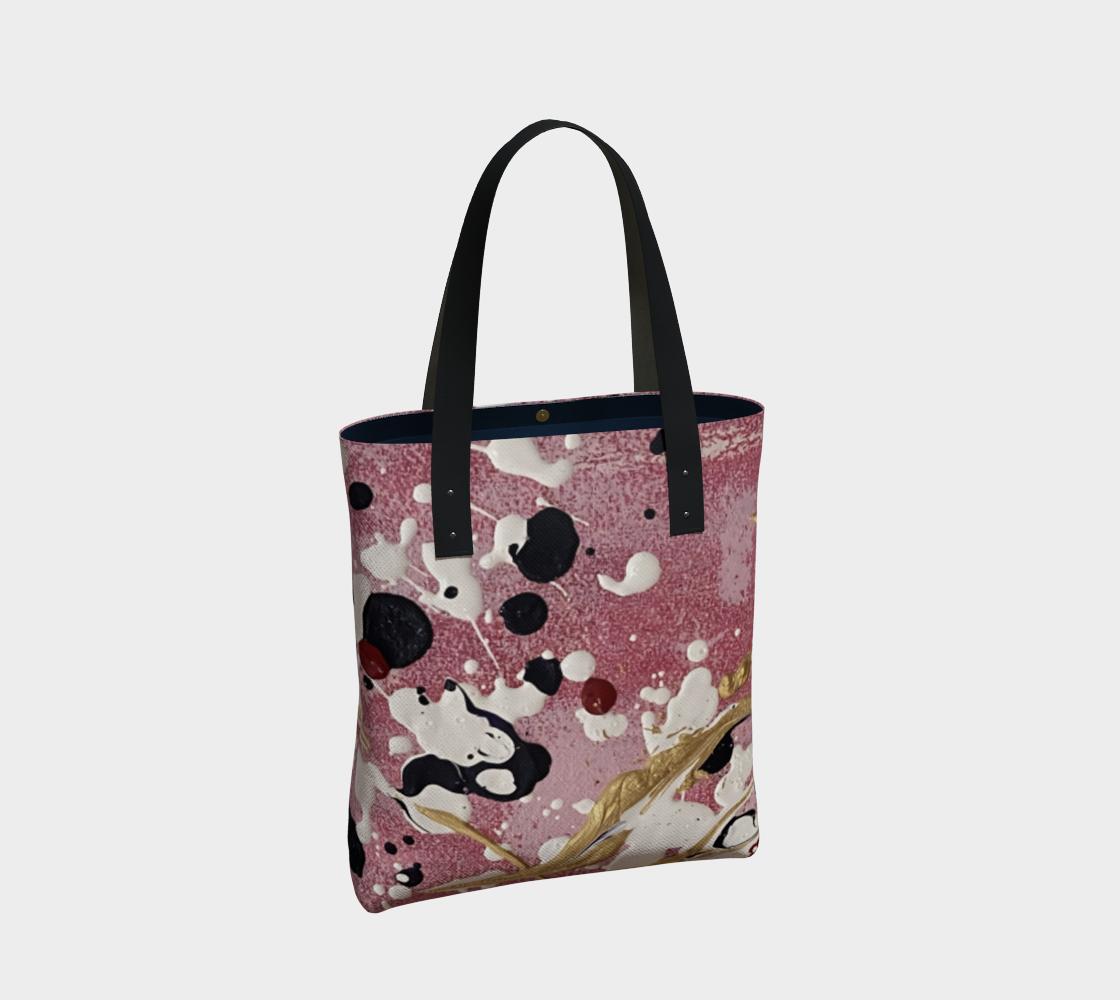 "Cherry Blossoms" Tote (Pink, White, Purple)