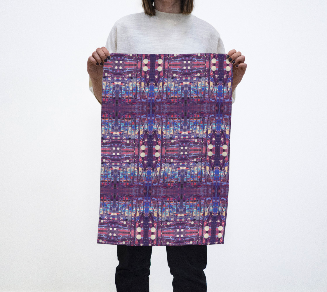 "1972" Tea Towel (Purple, Pink)