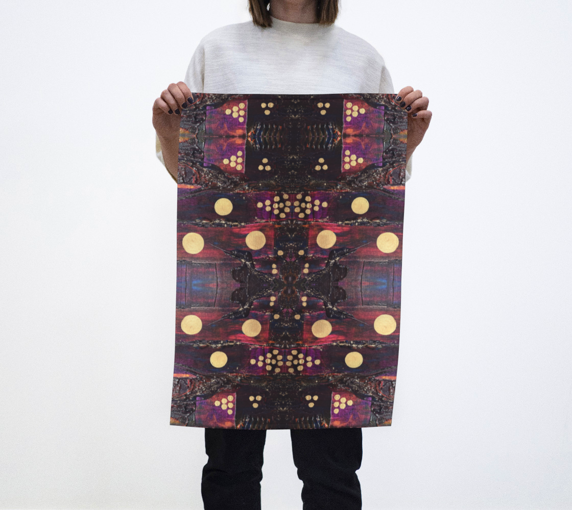 "Winter Woods" Tea Towel (Purple)