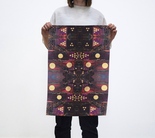 "Winter Woods" Tea Towel (Purple)