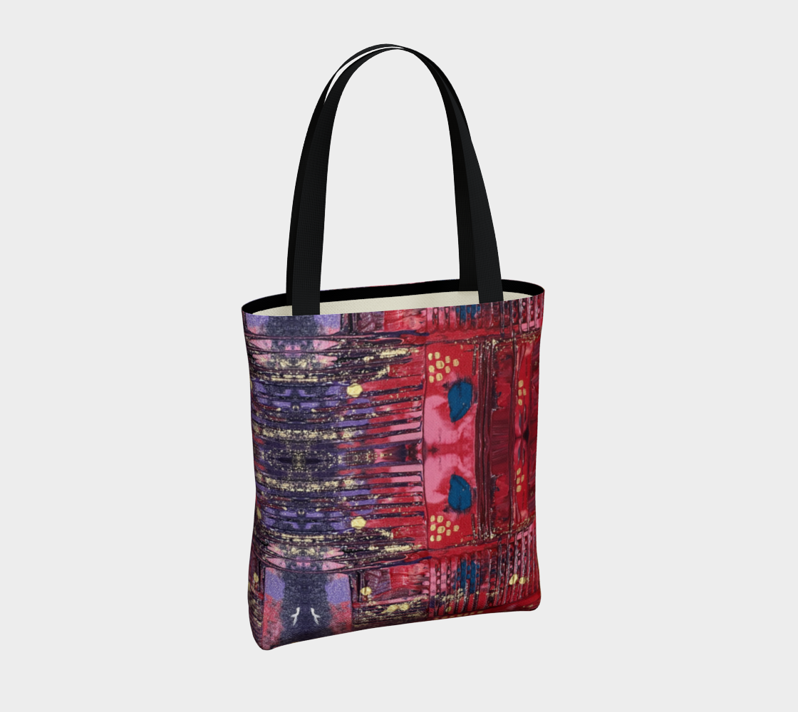 "Longing for Peace" Tote (Red, Purple, Pink)
