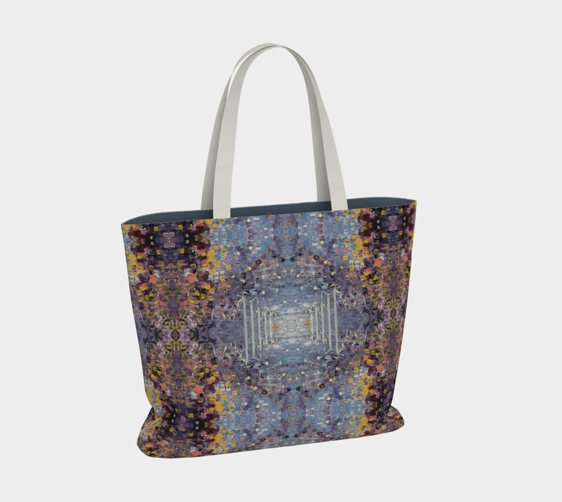 "April Showers" Large Market Tote Lined