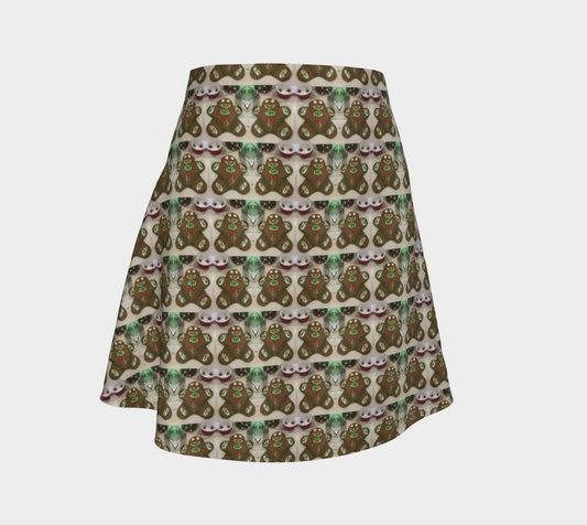 "Addy's Gingerbread Guy"" Flare Skirt