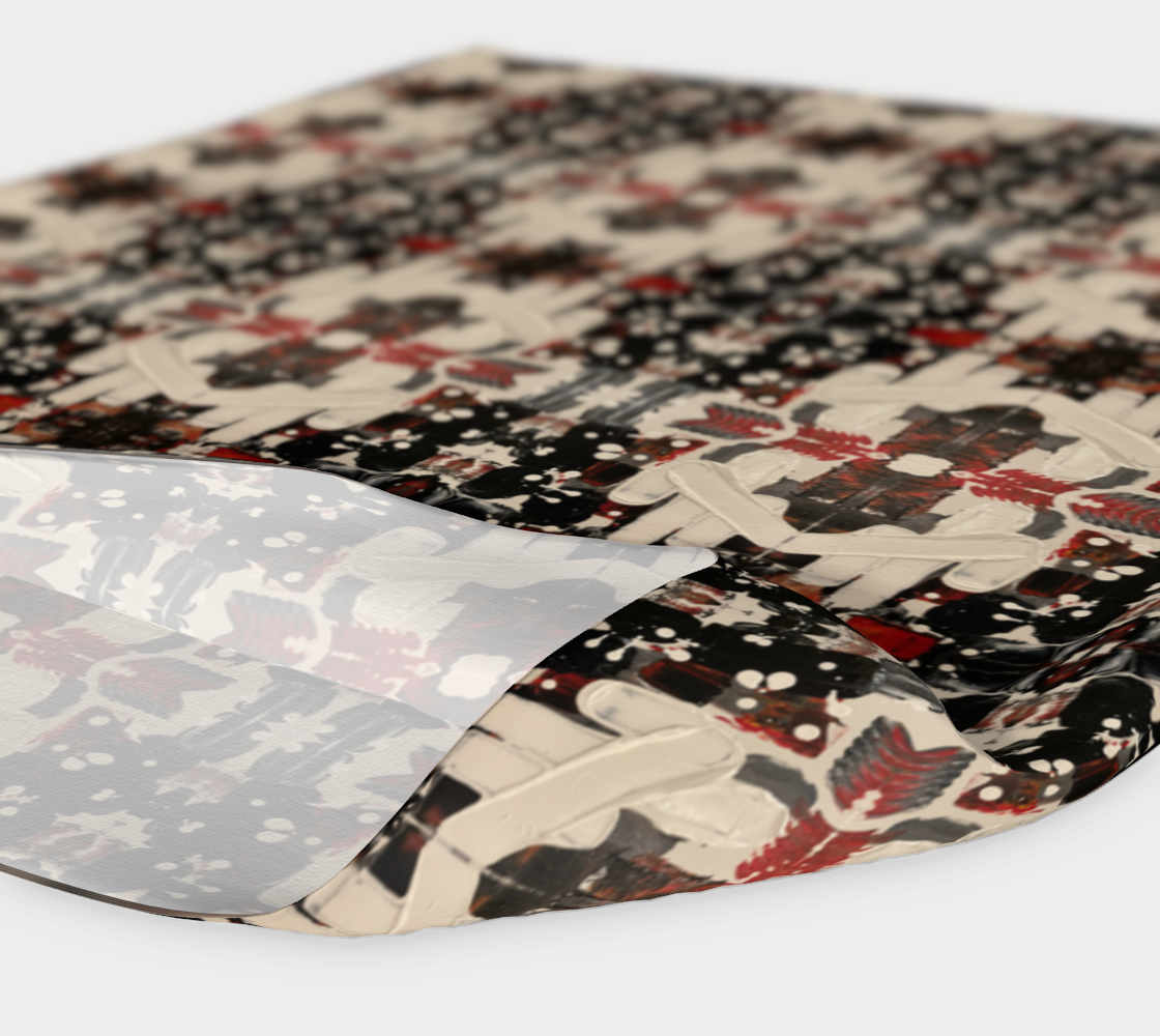 "If We Can See It" Headband #3 (Black, White, Orange)