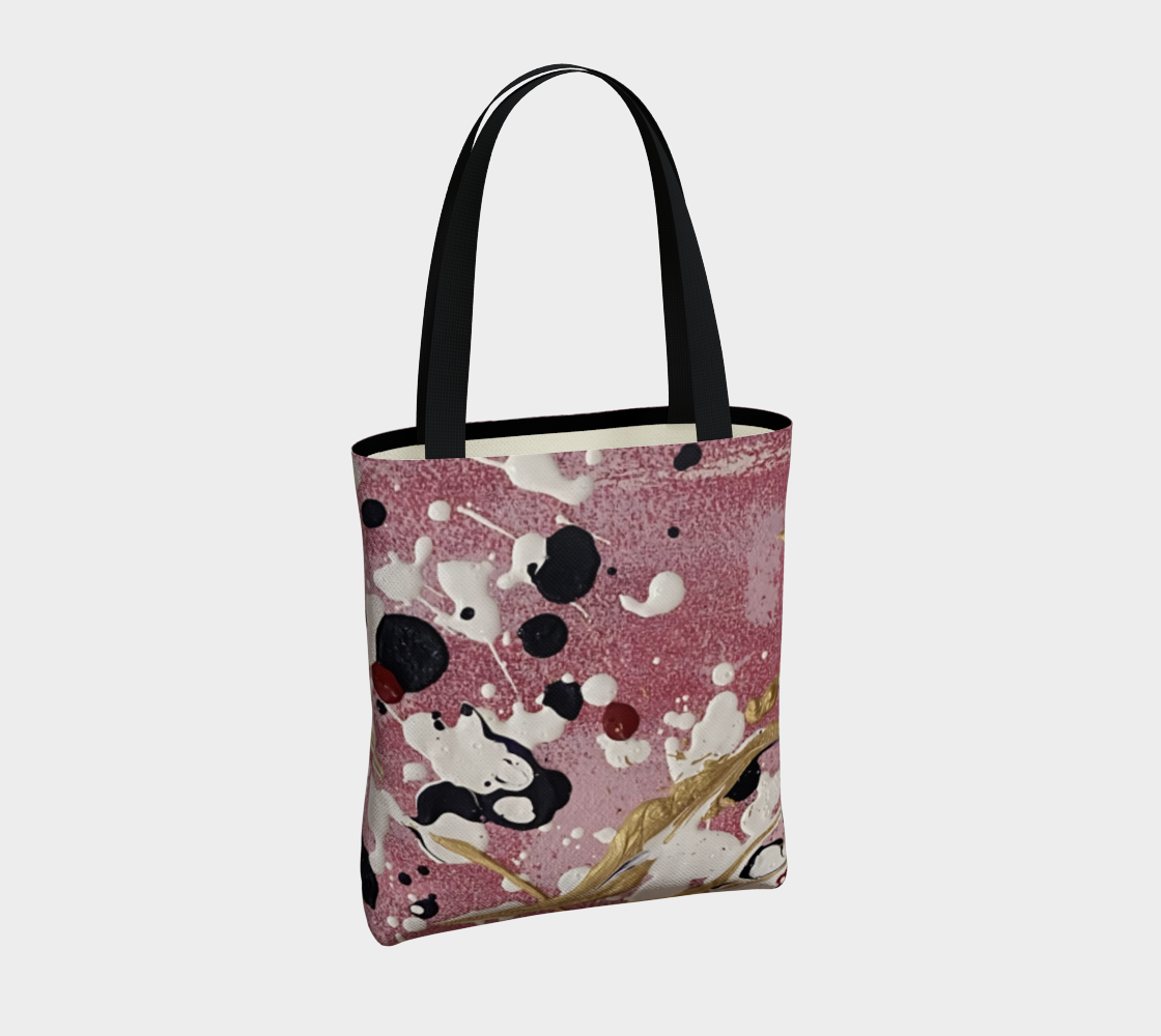 "Cherry Blossoms" Tote (Pink, White, Purple)