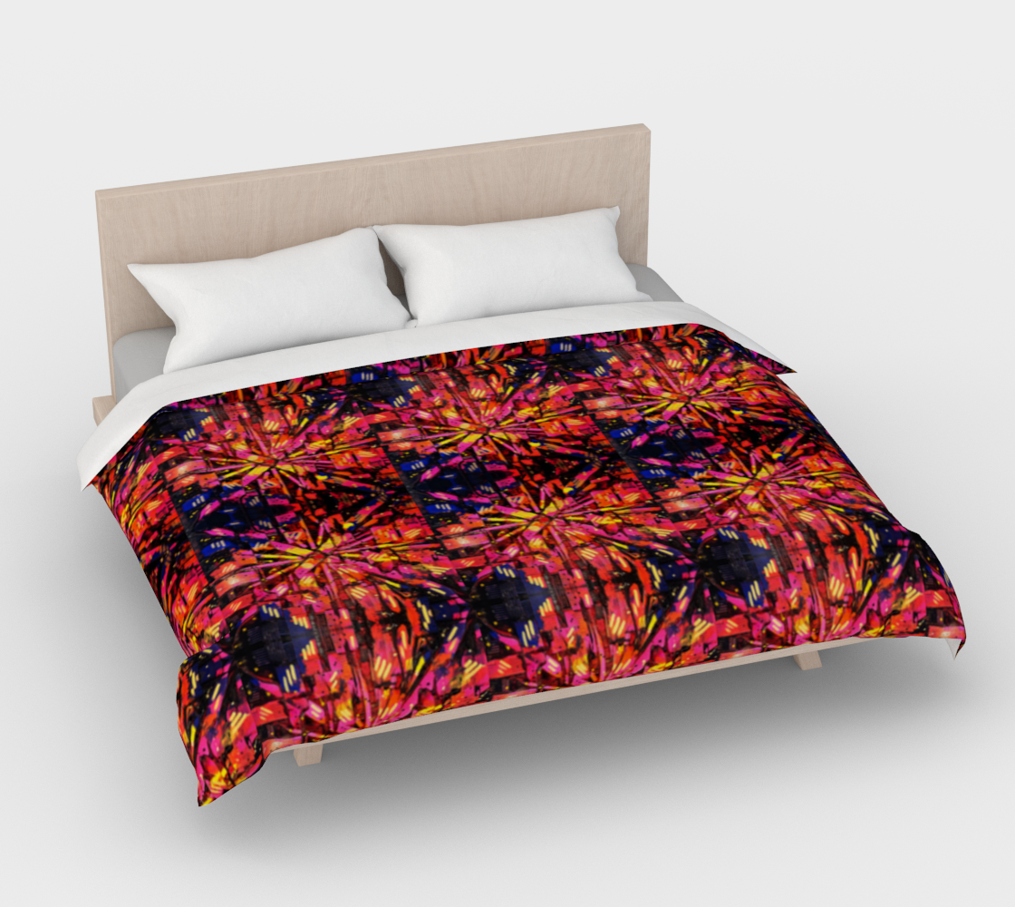 “Mercy” Duvet Cover #2 (Orange, Pink, Purple)
