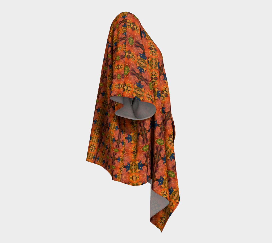 "ICU" Draped Kimono (Orange)