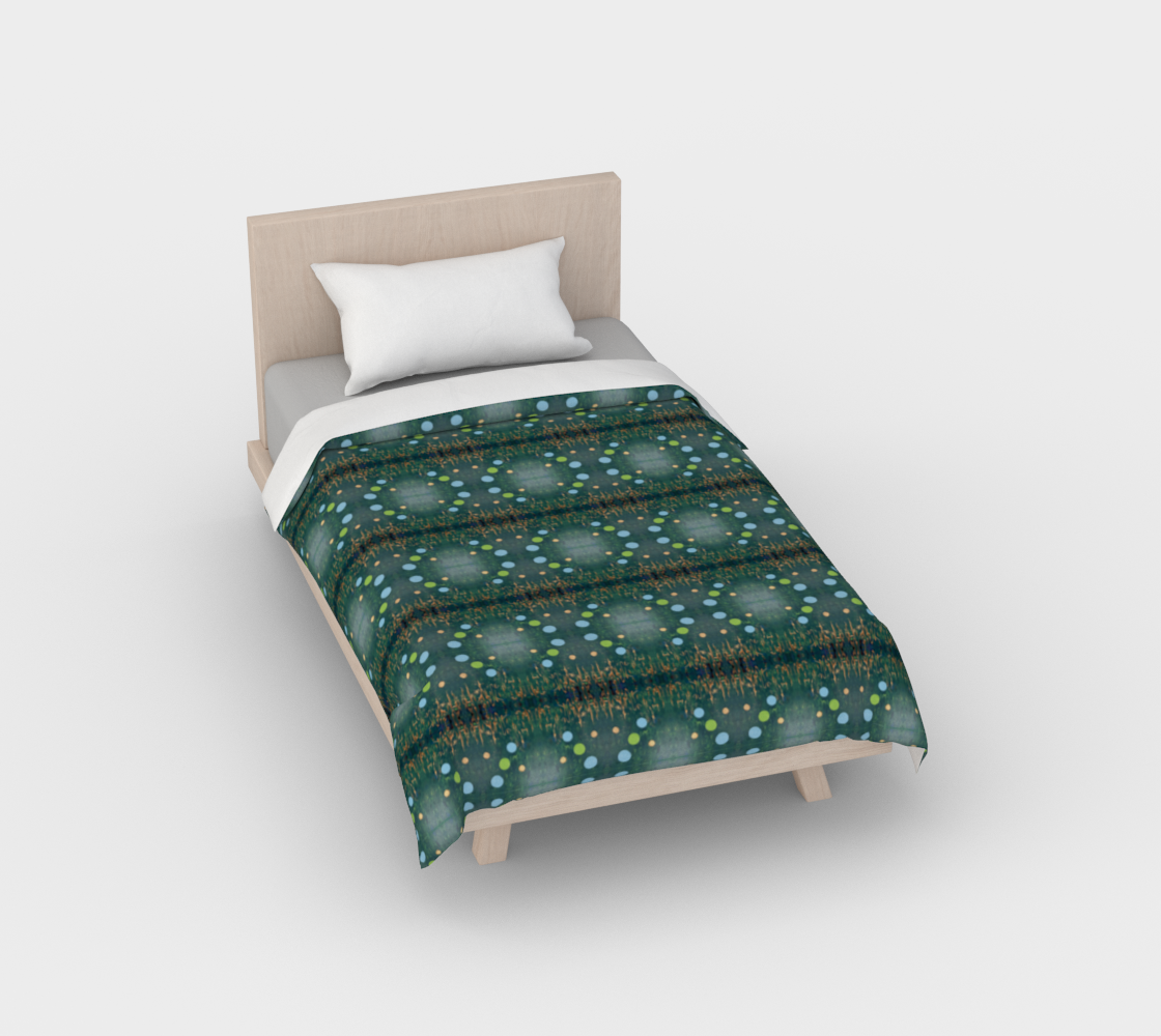”Northern Lights” Duvet Cover #2 (Green, Blue)