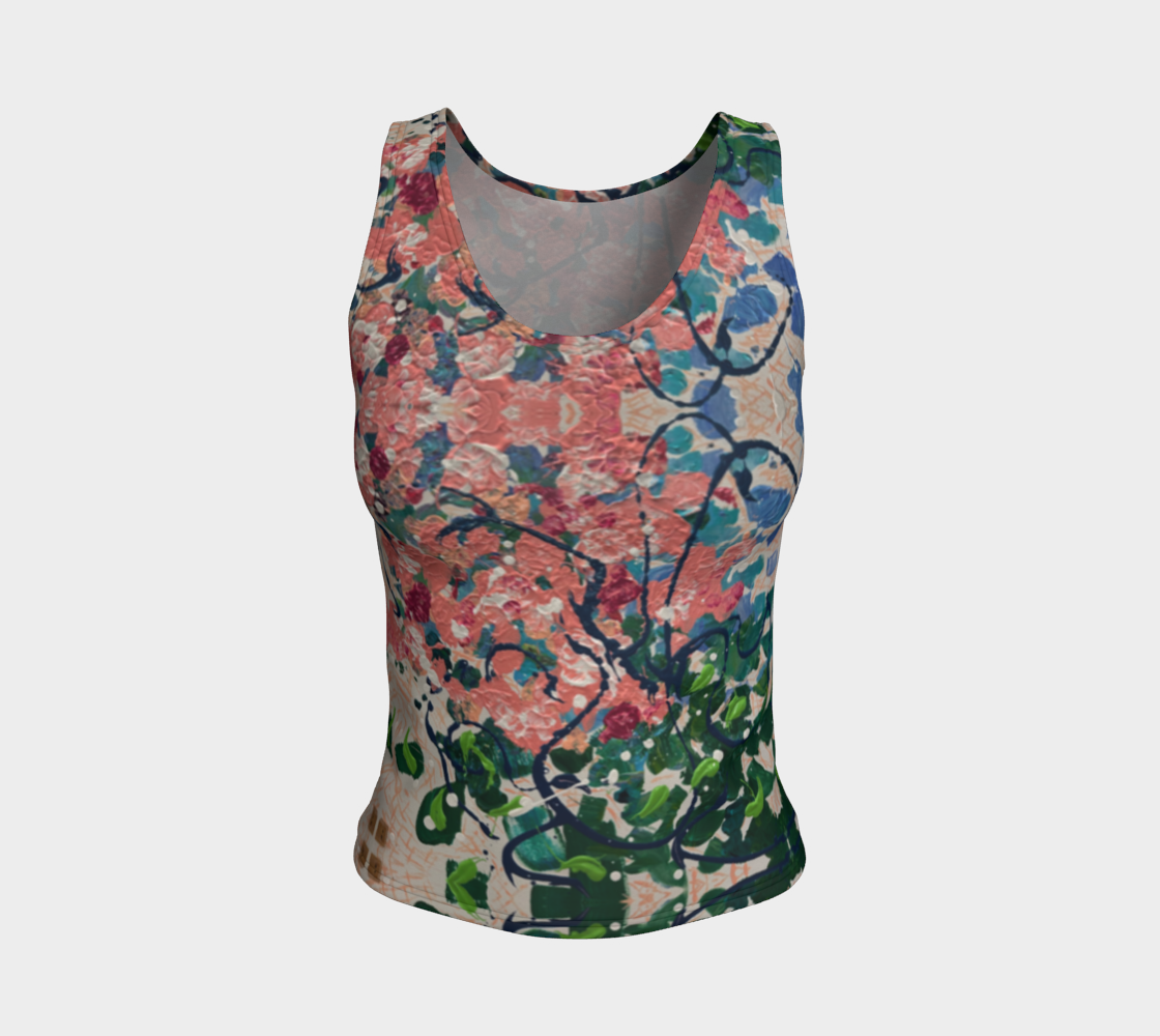 "Bridal Bouquet" Fitted Tank Top LONG