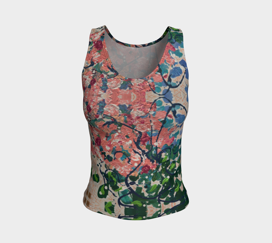 "Bridal Bouquet" Fitted Tank Top