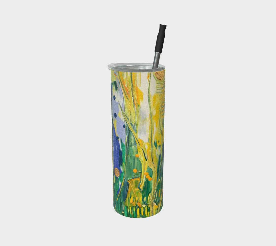 "Spring Awakening" Matte Tumbler (Blue, Yellow, Green)
