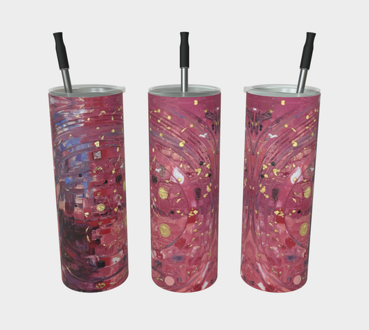 "My Valentine" Stainless Steel Tumbler (Pink, Purple)
