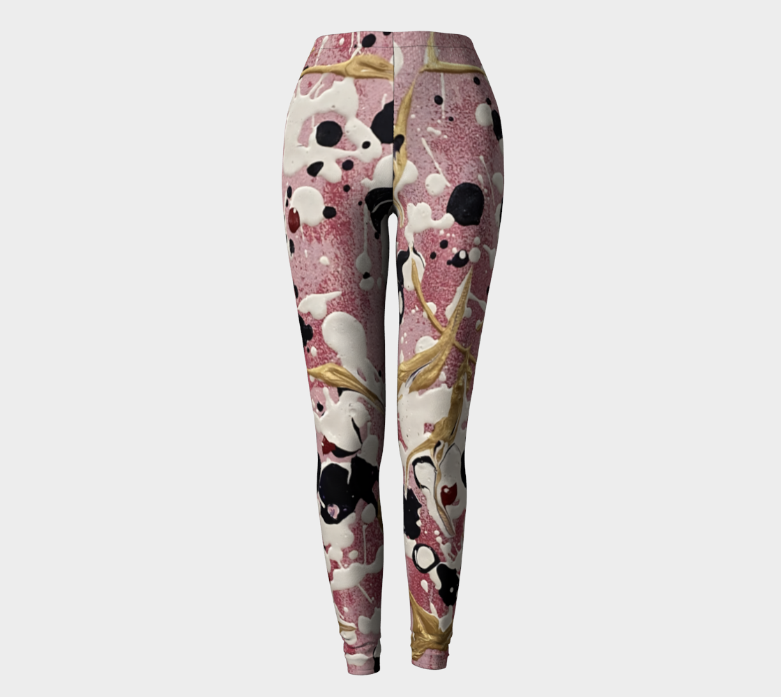 "Cherry Blossoms" Leggings (Pink, White, Purple)