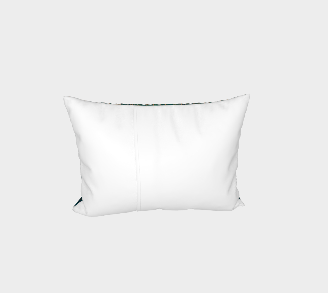 "Northern Lights" Bed Pillow Sham (Green, Blue)