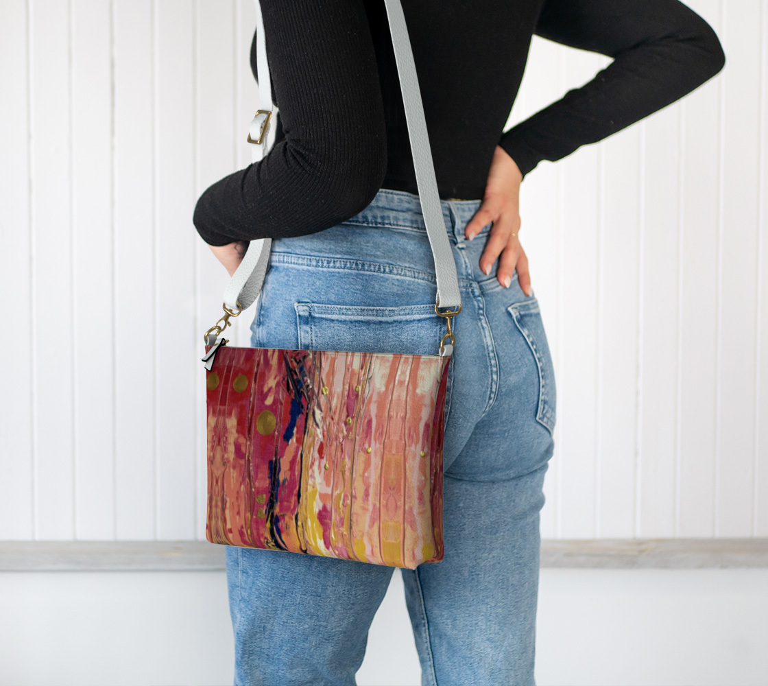 "Pink" Vegan Crossbody Purse